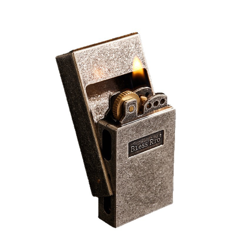 Men Accessories Drawer - Zapalniczka retro w kształcie kółka szlifierskiego,