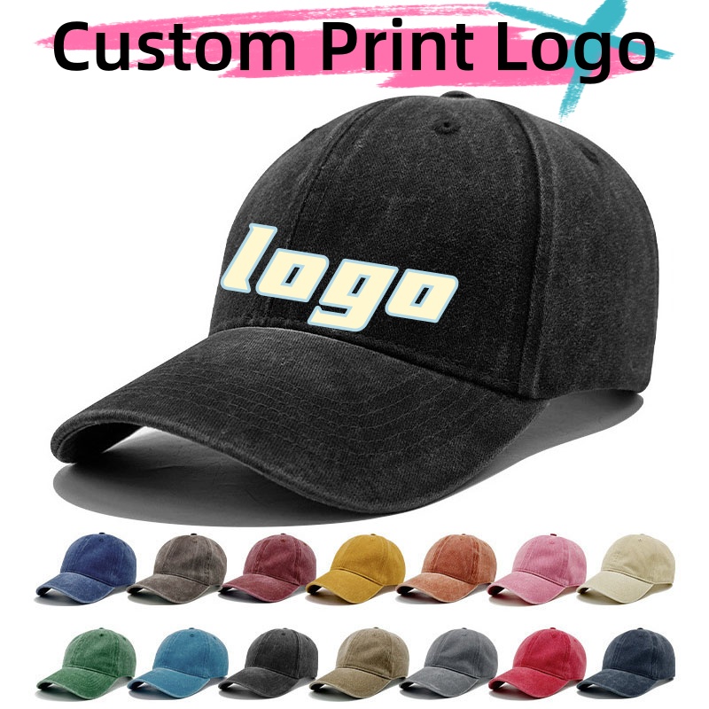 Hat Snapback Cap - Czapka baseballowa z bawełny z nadrukiem