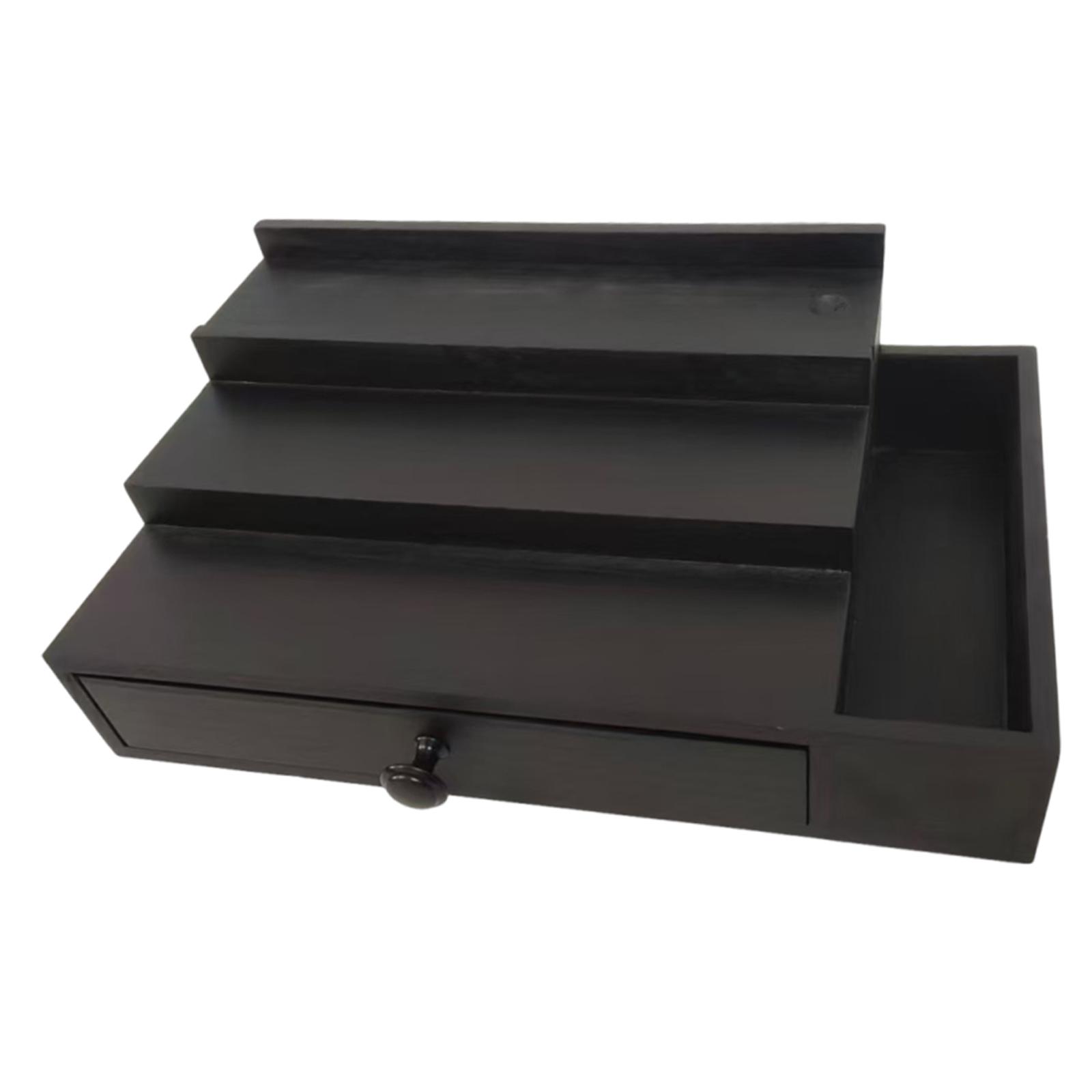 Men Accessories Drawer - Organizer na perfumy, drewniana trzypoziomowa półka
