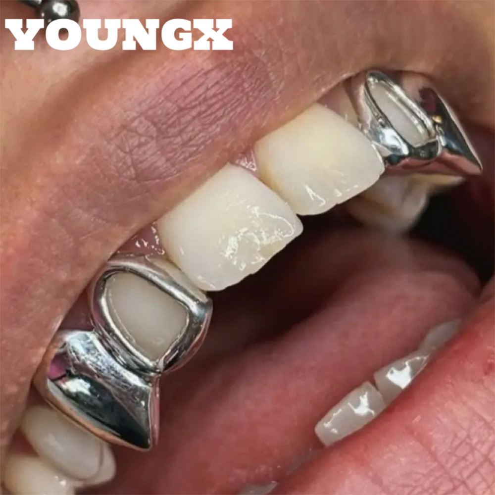 Men'S Accessories Vintage - YOUNGX Hip Hop Podwójne, Puste, Błyszczące