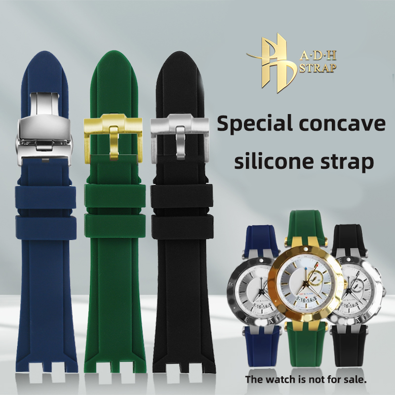 Men'S Versace Accessories - Specjalny wklęsły pasek do zegarka Versace