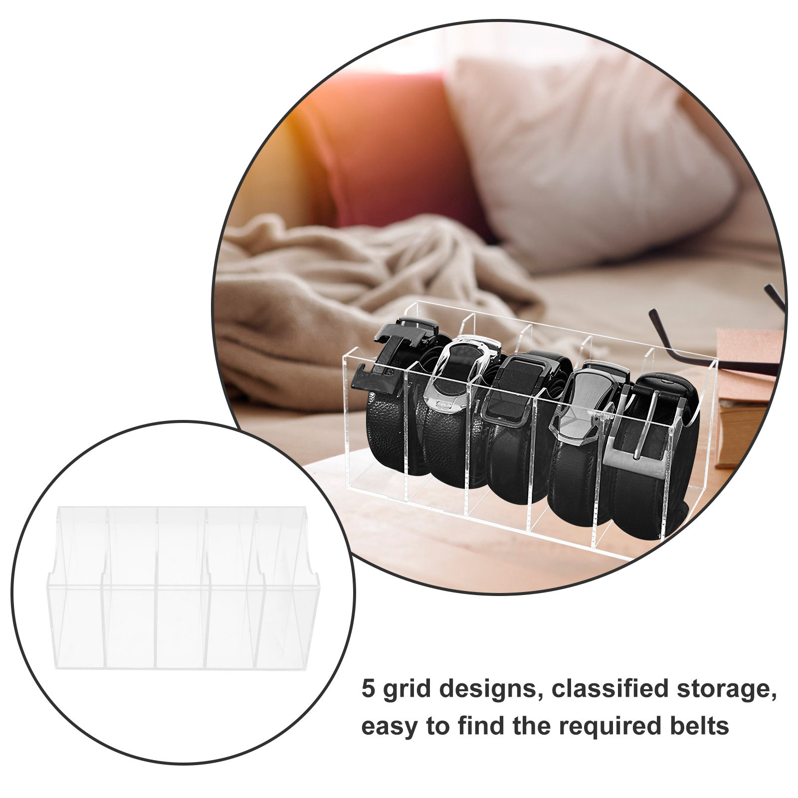 5-przegródkowy przezroczysty a – Men Accessories Drawer recenzja i cena