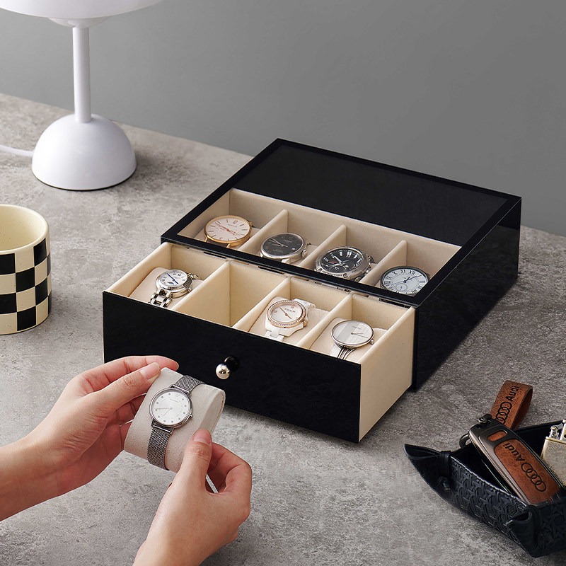 Plastikowe pudełka na zegarki  – Men Accessories Drawer recenzja i cena