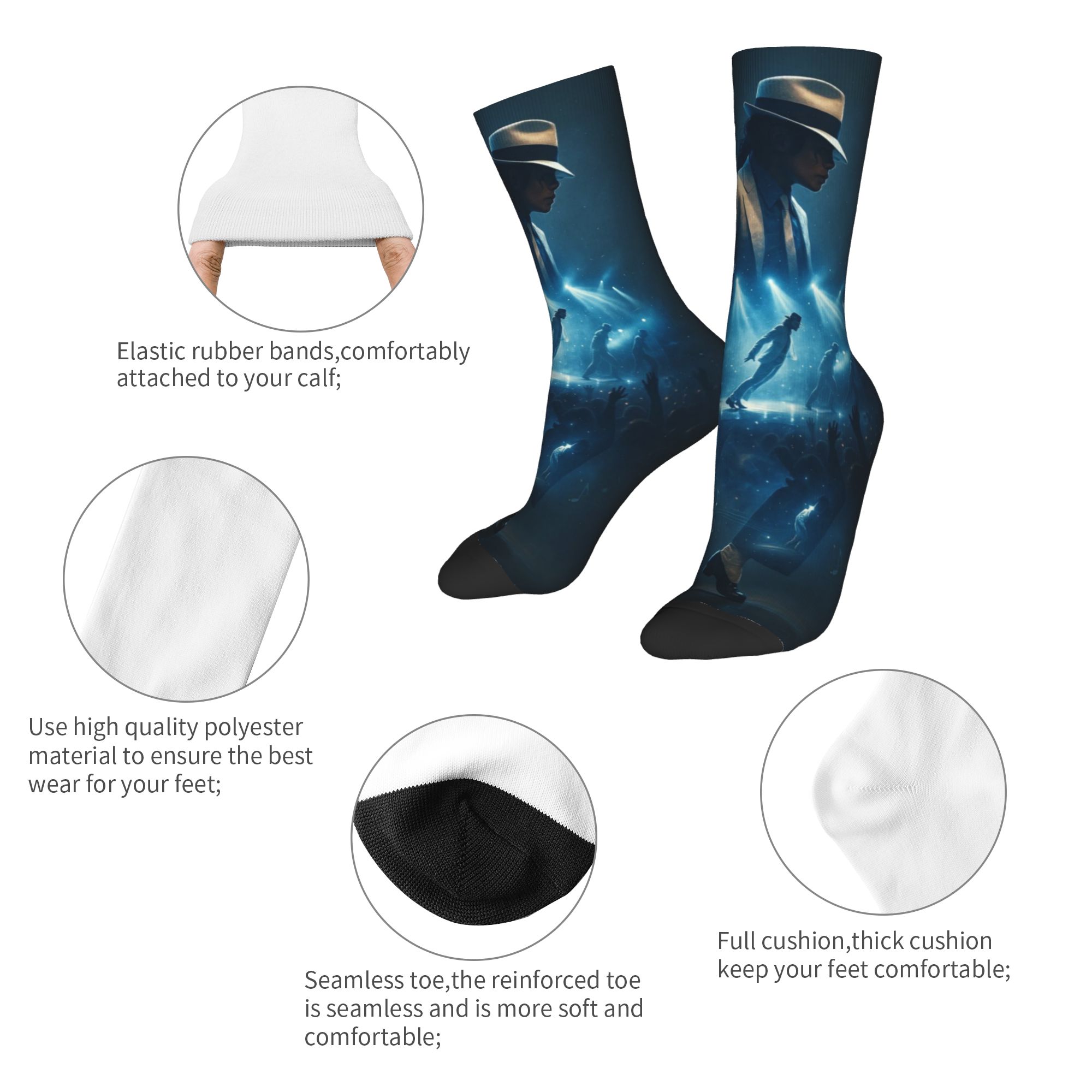 Skarpety Michaela Jacksona „Kr – Men'S Accessories Best recenzja i cena